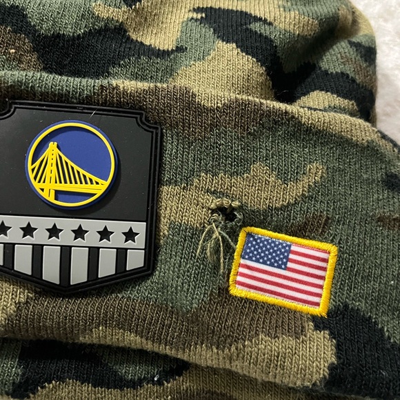 NBA Golden State Warriors Winter Knit Beanie Hat  Camouflage New Ultra Game - Picture 2 of 6